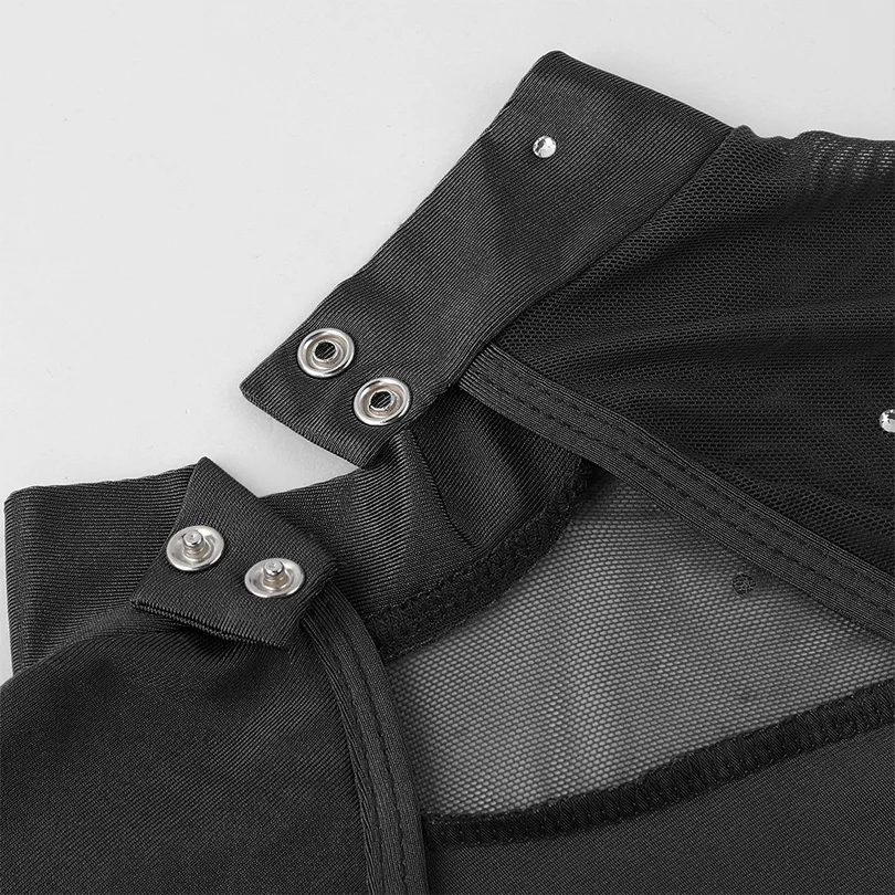 Платье для девочек из тюля с длинным рукавом фигурного катания на коньках