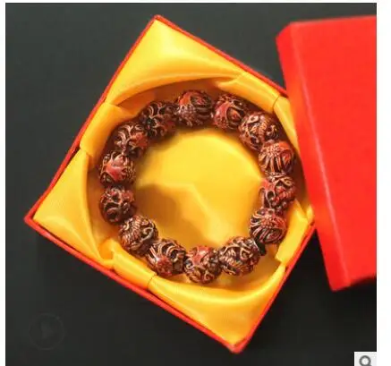 

Wholesale boxes of Beads sandalwood Bodhi bracelet beads Wholesale 2 PCS SETS bracelet + exquisite packaging box