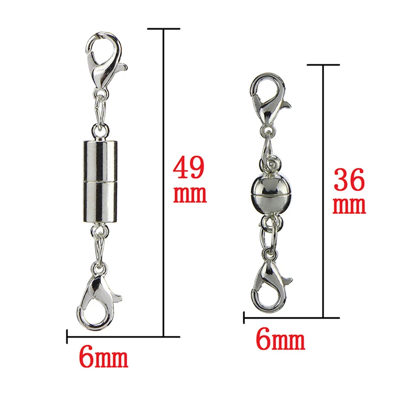 

20Pcs Silver Gold Magnetic Clasp Hook for DIY Bracelet Necklace Jewelry Making