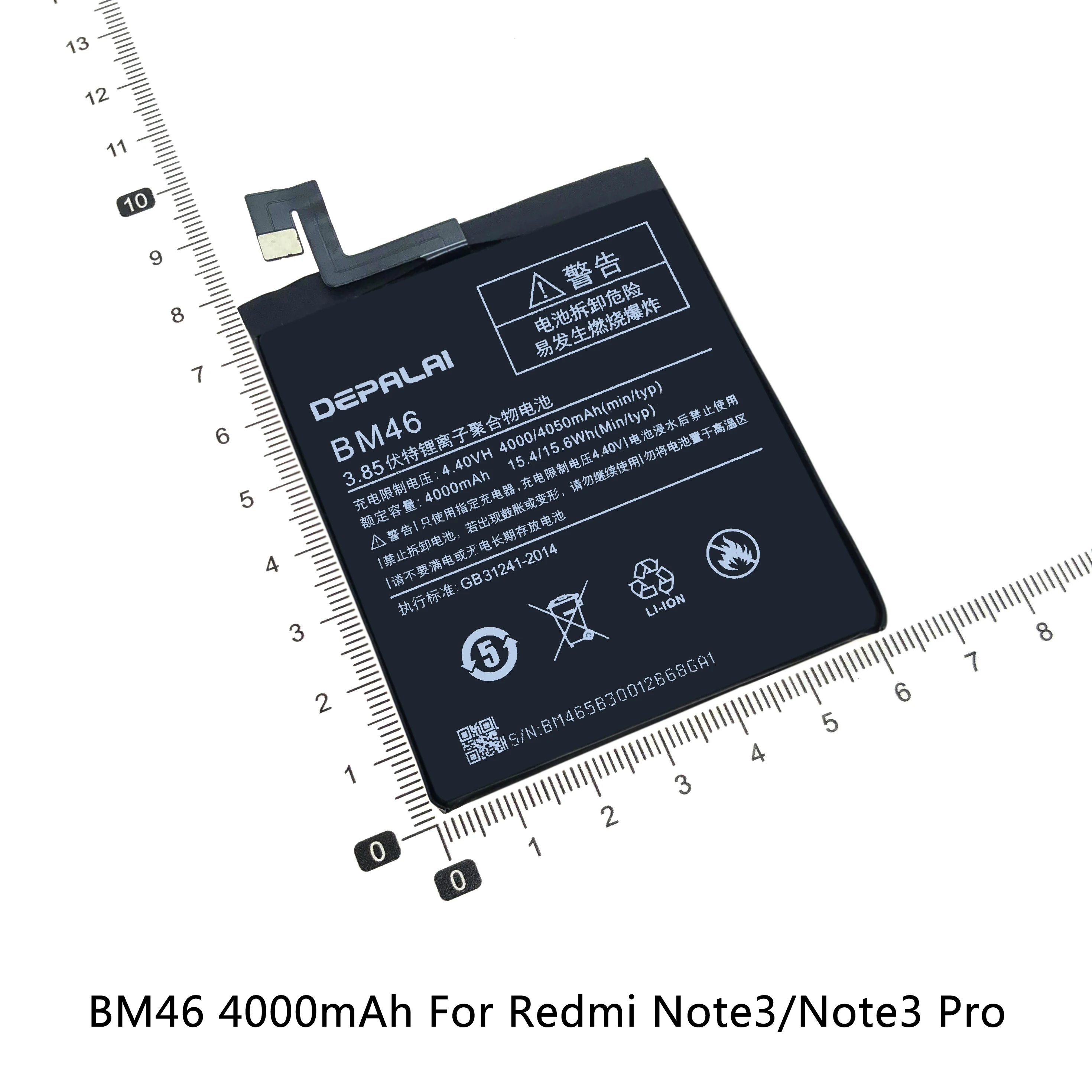 Высококачественная батарея BM46 BM47 BN37 BN3A BN4A для Redmi Note 3 Pro 3X 3S 4X 3Pro mini3 6 6A GO Note7 Note7Pro +