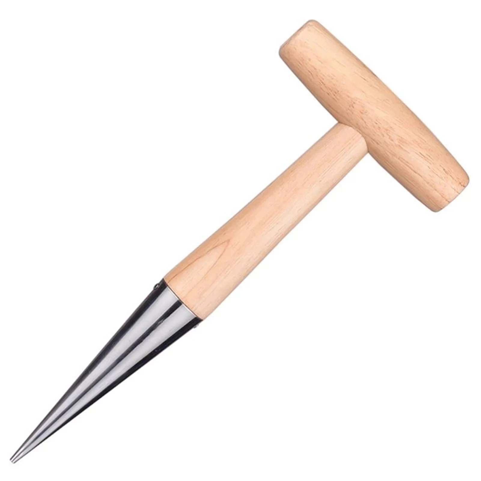 

New Gardening Hole Puncher With Wooden Handle Convenience Hole Digger Garden Tool For Sow Seeds Transplant Plant