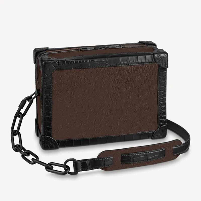 

Новая мужская кожаная маленькая сумка через плечо универсальная удобная мужская маленькая квадратная сумка на молнии на одно плечо