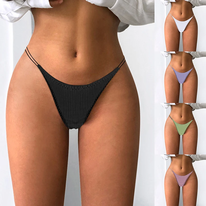 

Women's Thong Seamless G-string Underwear for Women Panties Low-Rise Exotic Thongs Sexy Female Lingerie Bikini G-String