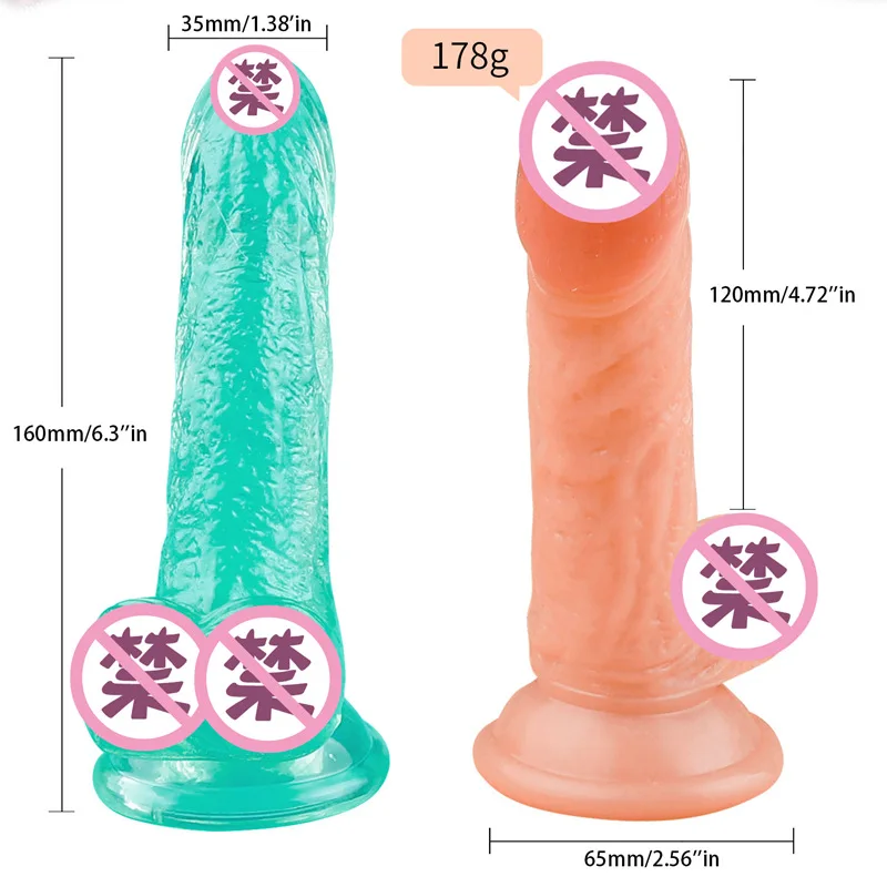 EROKAY мягкий фаллоимитатор желе на присоске реалистичный Анальная пробка страпон