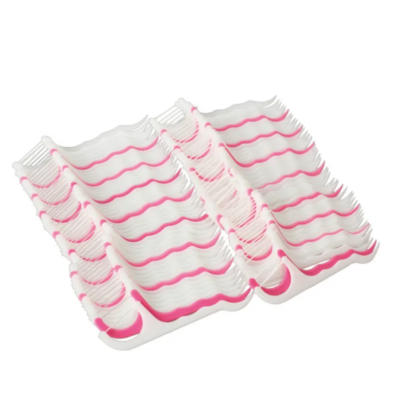 Профессиональный белый + розовый 25 шт. зубная нить для чистки межзубных