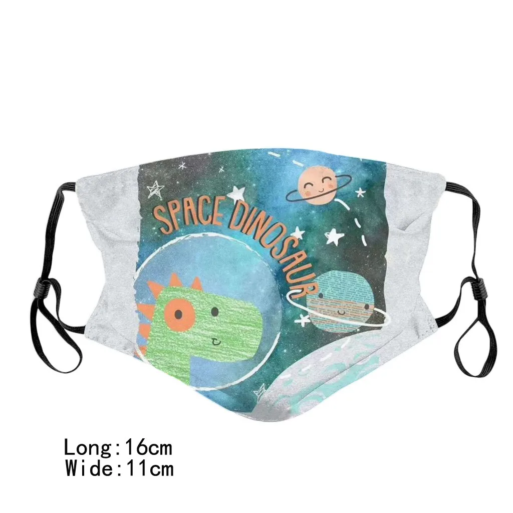 

Children's Animal Print Breathable Mask Dustproof Mascarillas Reusable And Washable Mask Washable Ear-hook Mask Mouth-muffle #E1