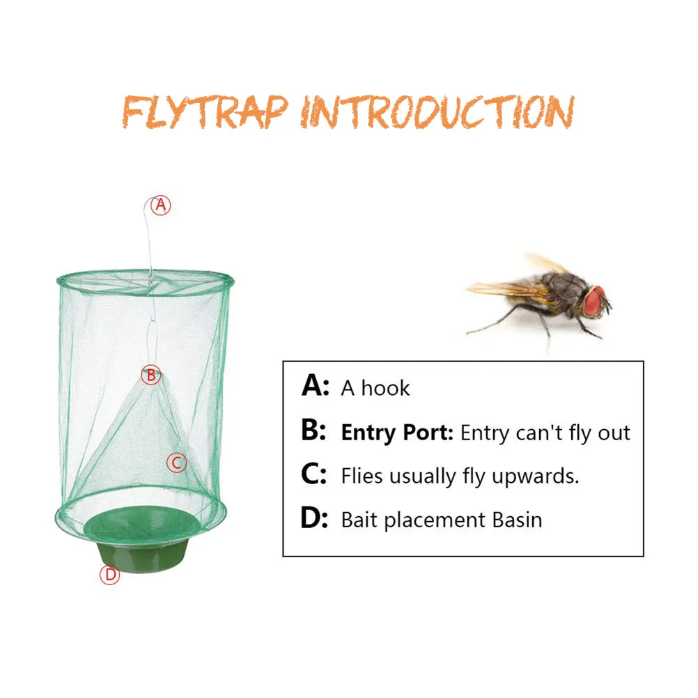 2 шт. ловушка для нахлыстов эффективные Ловушки сада ранчо семейных ферм парка |