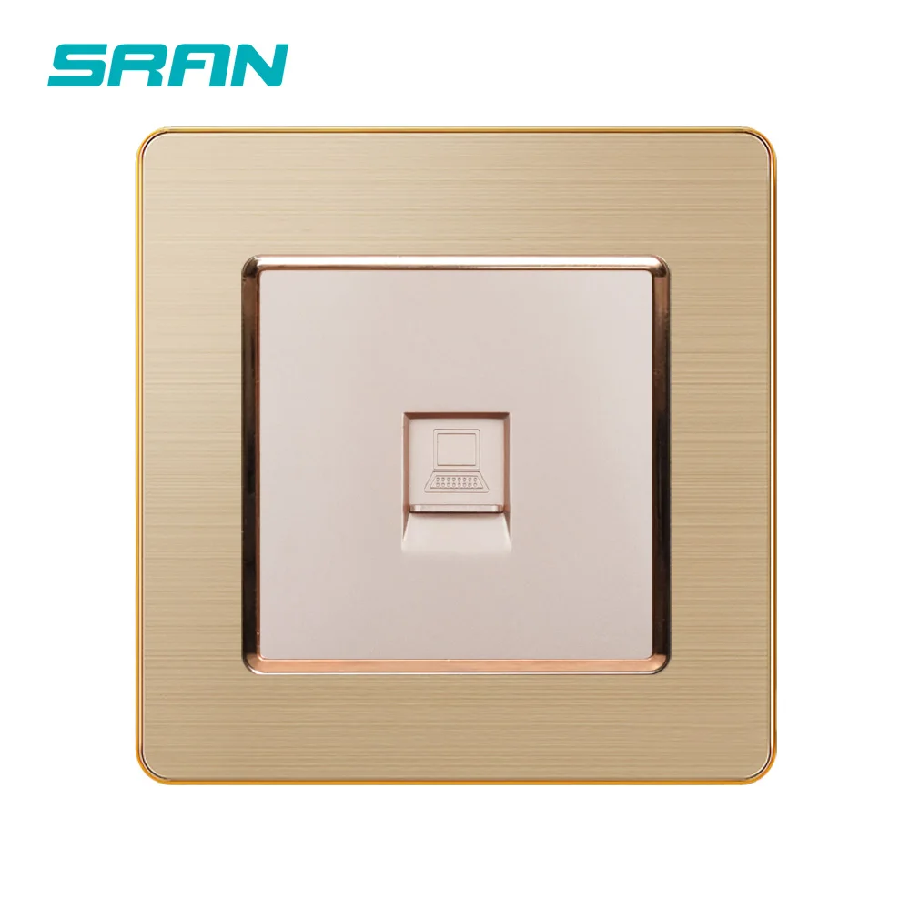 Настенная розетка SRAN RJ45 сетевой интерфейс данных CAT5 компьютерная панель из