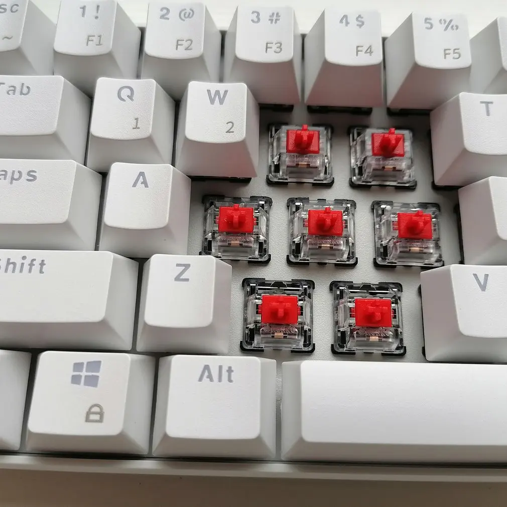 

RK61 Mechanical Gaming Keyboard 61 Keys Wireless Bluetooth 60% RGB Blue Brown Red Switch Backlight Keycap Keyboard