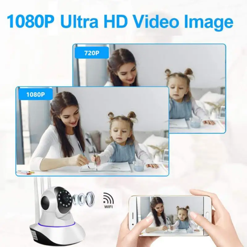 IP-камера для домашней системы безопасности 360 P Wi-Fi SD-карта | Безопасность и защита
