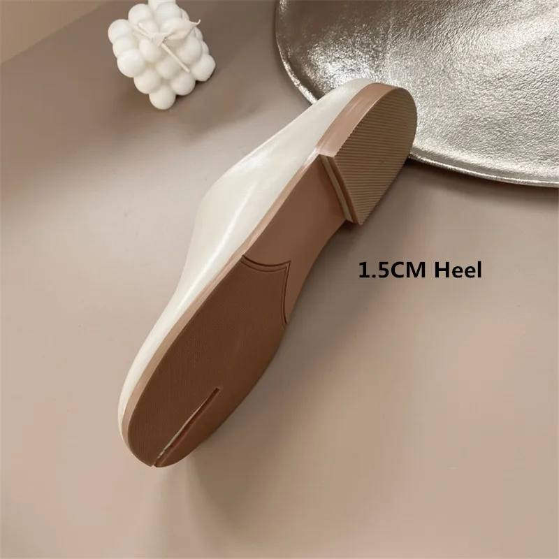 PXELENA Ins Luxury Split Toe Slides Women Full Genuine Leather Pig Feet Summer Slippers Flat Comfort Tabi Ninja Shoes Lady Mules | Обувь