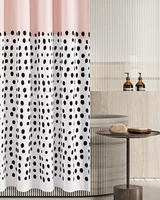 not inpink dots waterproof shower curtain partition tarpaulin curtains thicken anti mold cloth home decor accessories custome