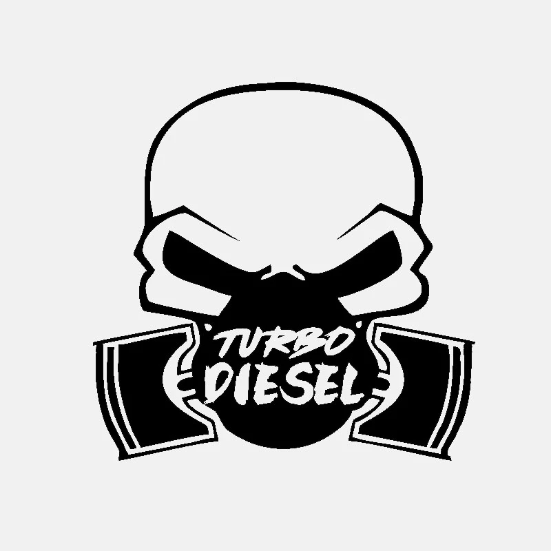 

15CM*15CM Car Sticker KK Vinyl Decal TURBO DIESEL Power Truck Window Black/White