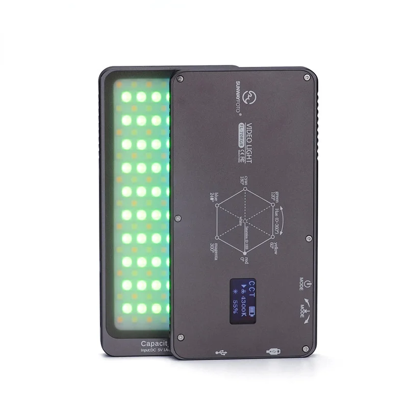 

SUNWAYFOTO FL-70 RGB LED Light RGB Color Selfie Video Light Camera Studio Light For Canon Nikon Sony Photography Lighting