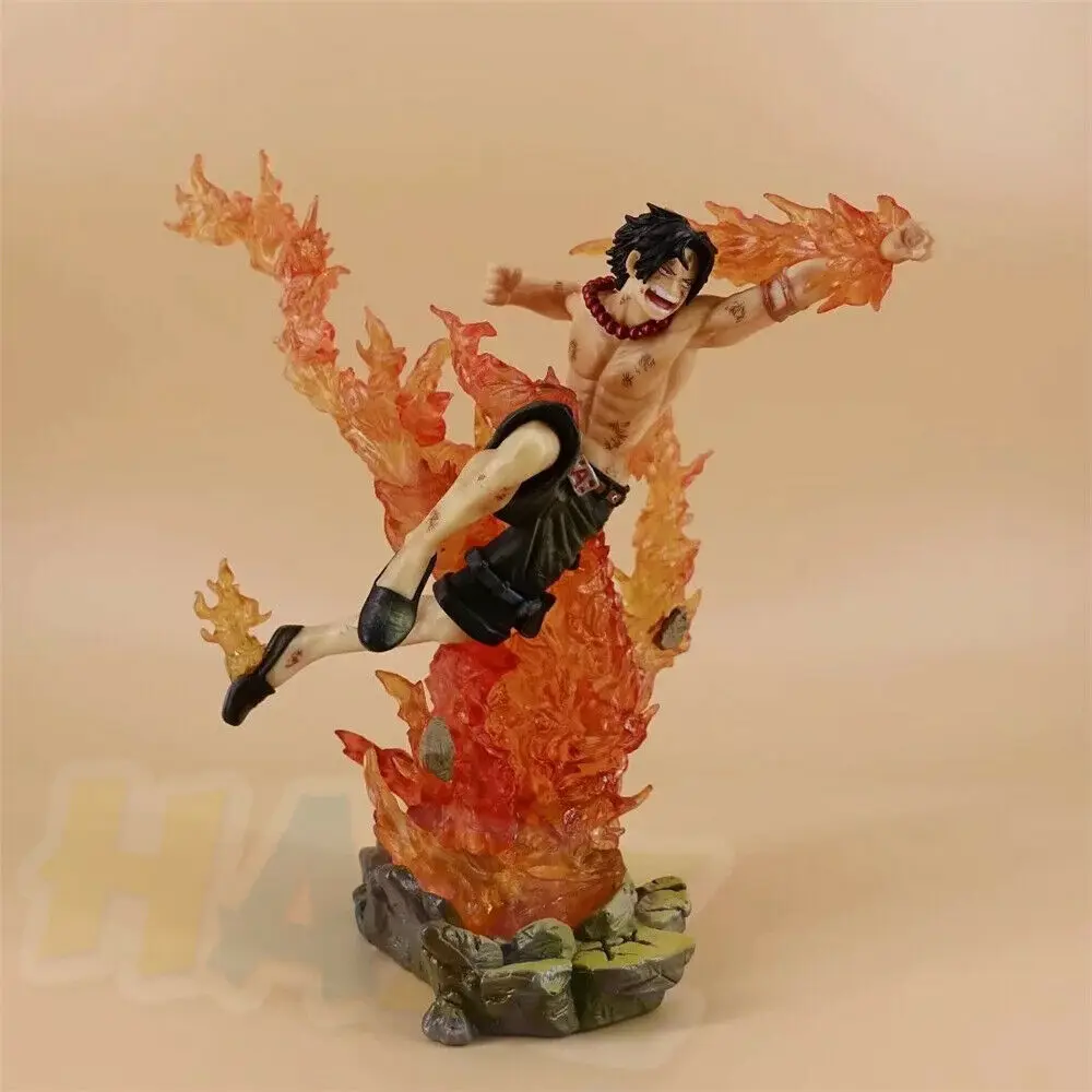 Статуэтка Аниме One Piece Portgas. D. Ace ПВХ экшн фигурка игрушки Коллекционная модель GK в