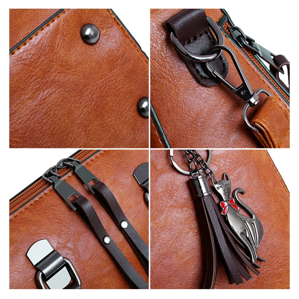

4pcs/Set Women Composite Bags High Quality Ladies Handbags Female PU Leather Shoulder Messenger Bags Tote Bag Bolsa 2019 Casual