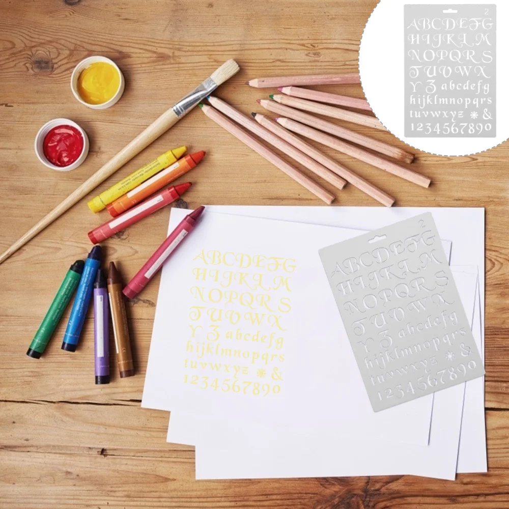 

12Pcs Ultimate Productivity Stencils Set Journal Stencils Alphabet Templates