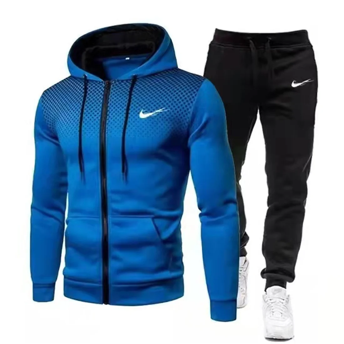 

2021 marca de moda conjuntos de treino dos homens outono novos hoodies + moletom dois pedaço terno com capuz conjuntos casuais r