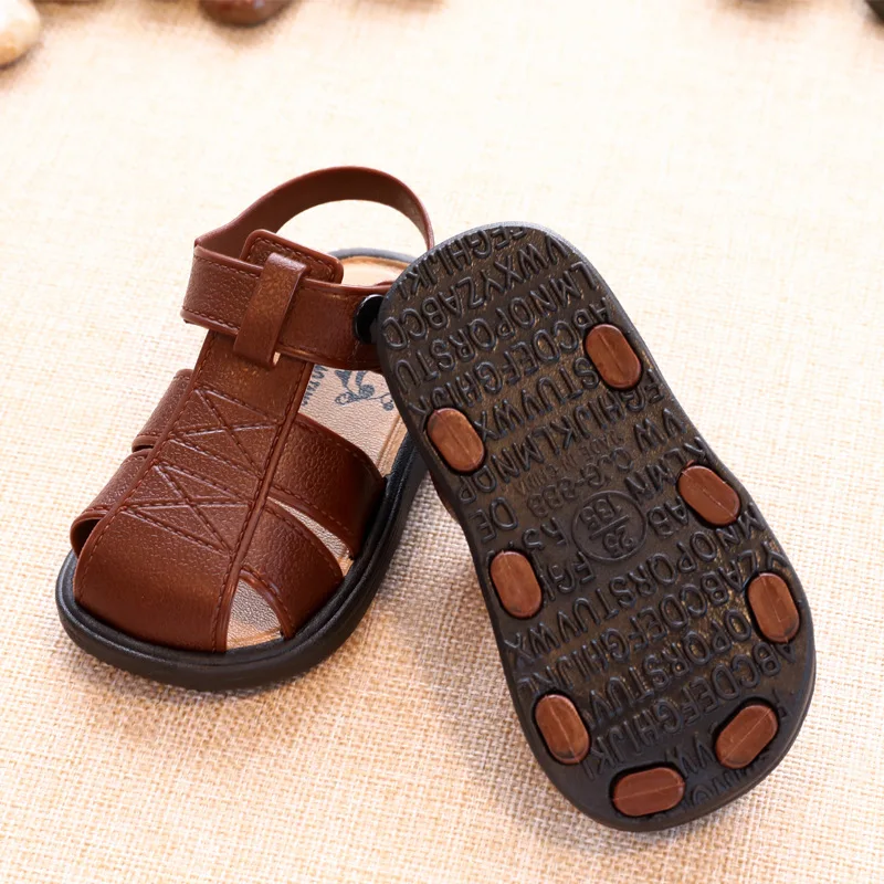 2020 детские сандалии обувь для мальчиков и девочек однотонная Нескользящая