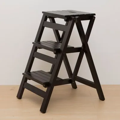 Небольшой складной стул из массива дерева домашняя ступенчатая лестница стойка