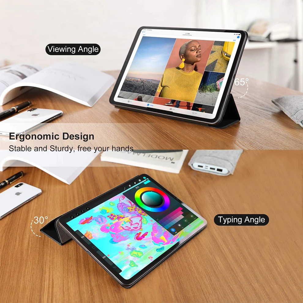 Чехол для планшета SeenDa для iPad Pro 11, чехол для нового iPad Pro 12,9, Магнитный ультра тонкий чехол для смарт-телефона для iPad 12,9 дюймов