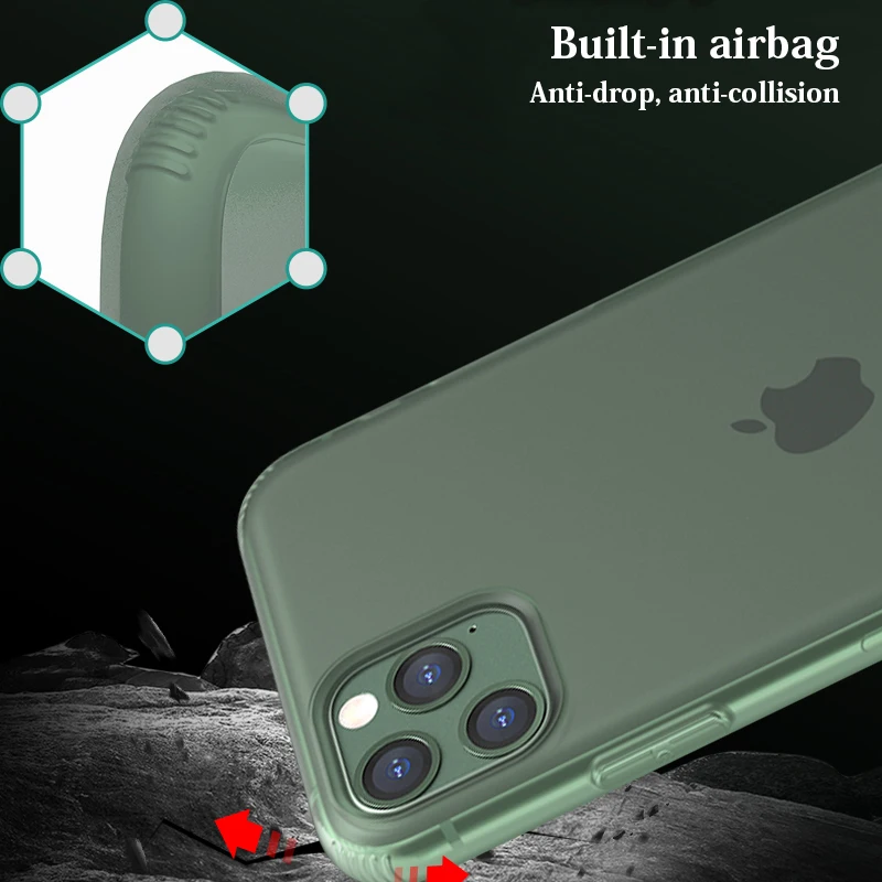 for iPhone 11 Pro XS Max XR X Case Emulsion Silicone Gel Rubber Shockproof with Soft Skin feel Cover 8 7 Plus |