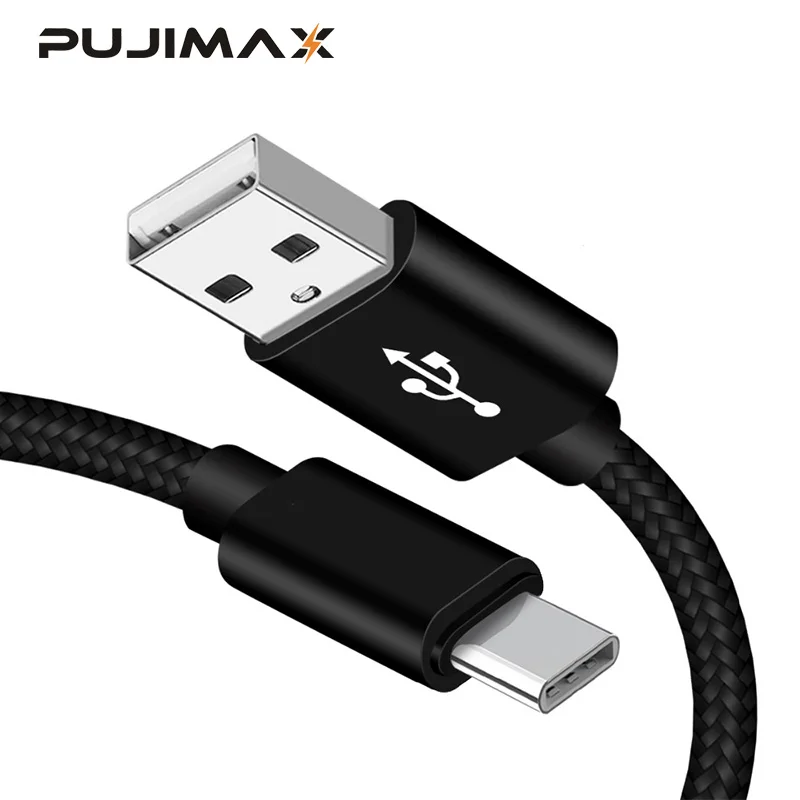 PUJIMAX USB TypeC кабель для samsung S10 S9 мини нейлоновый плетеный C Быстрая зарядка huawei P30 Xiaomi