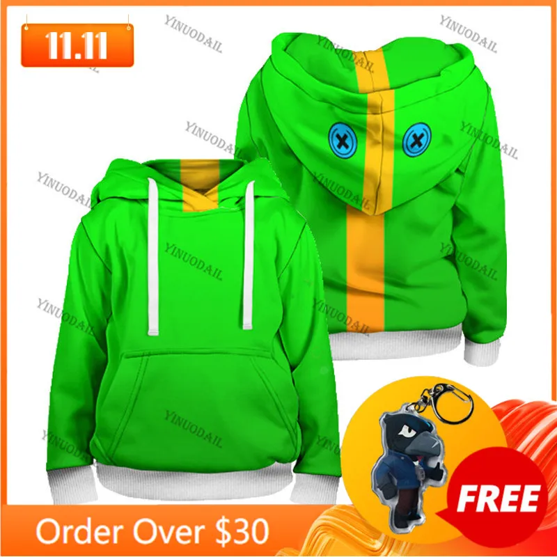 

8 To 19 Years Kids Sweatshirt MAX Cartoon Tops Teen Clothes POCO Shelly Nita Game Leon 3D Printed Hoodie Boys Girls