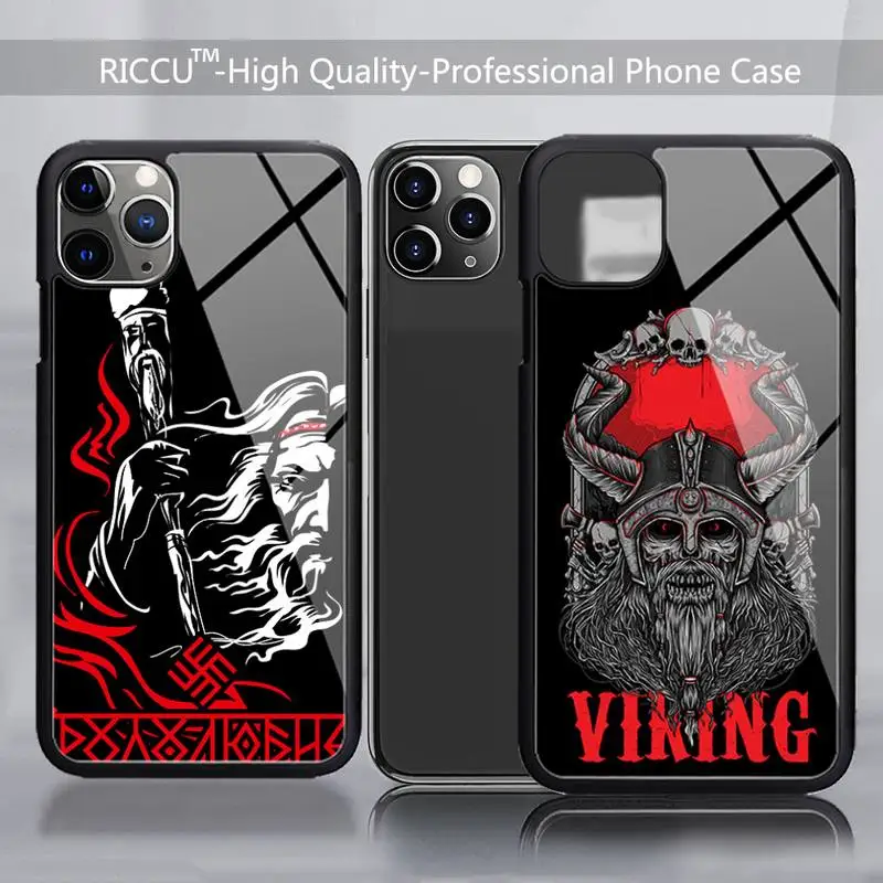 Славянский чехол для телефона с символом Викинга резиновый iPhone 12 11Pro Max XS 8 7 6 6S Plus X