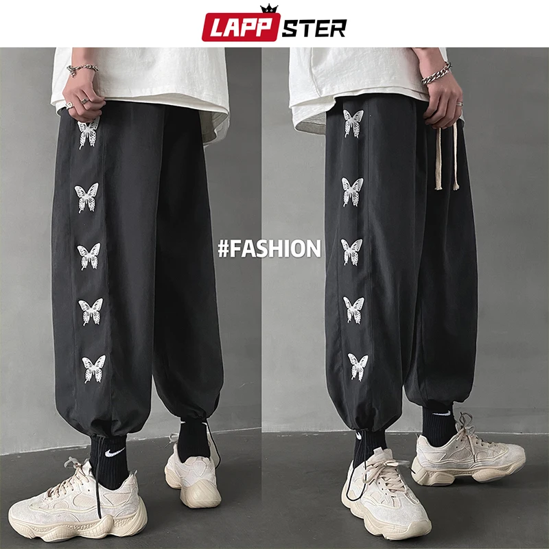 LAPPSTER Мужские Streetwear бегуны Брюки 2019 Mens Hip Hop Black Тренировочные штаны мужчины