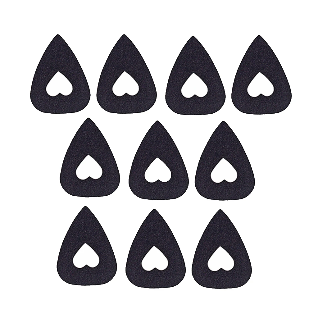 10 шт. шерстяная фетровая гитара в форме сердца для бас-гитары укулеле | Спорт и