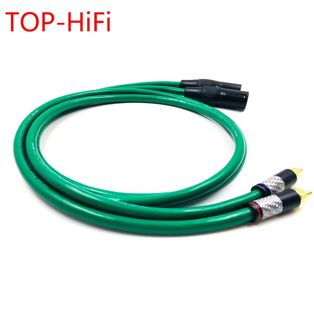 

TOP-HiFi Pair Carbon Fiber RCA to XLR Balacned Audio Cable RCA Male to XLR Male Interconnect Cable with MCINTOSH USA-Cable