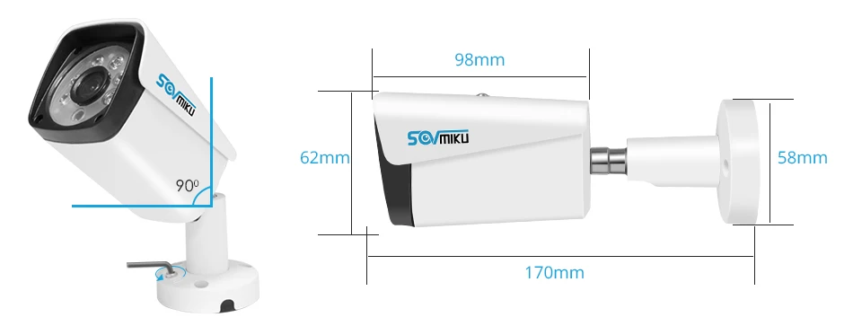 H.265 аудио POE IP камера 5MP 3MP металлический чехол IP66 Водонепроницаемая наружная камера видеонаблюдения Ночное Видение безопасности видеонаблюдения ONVIF