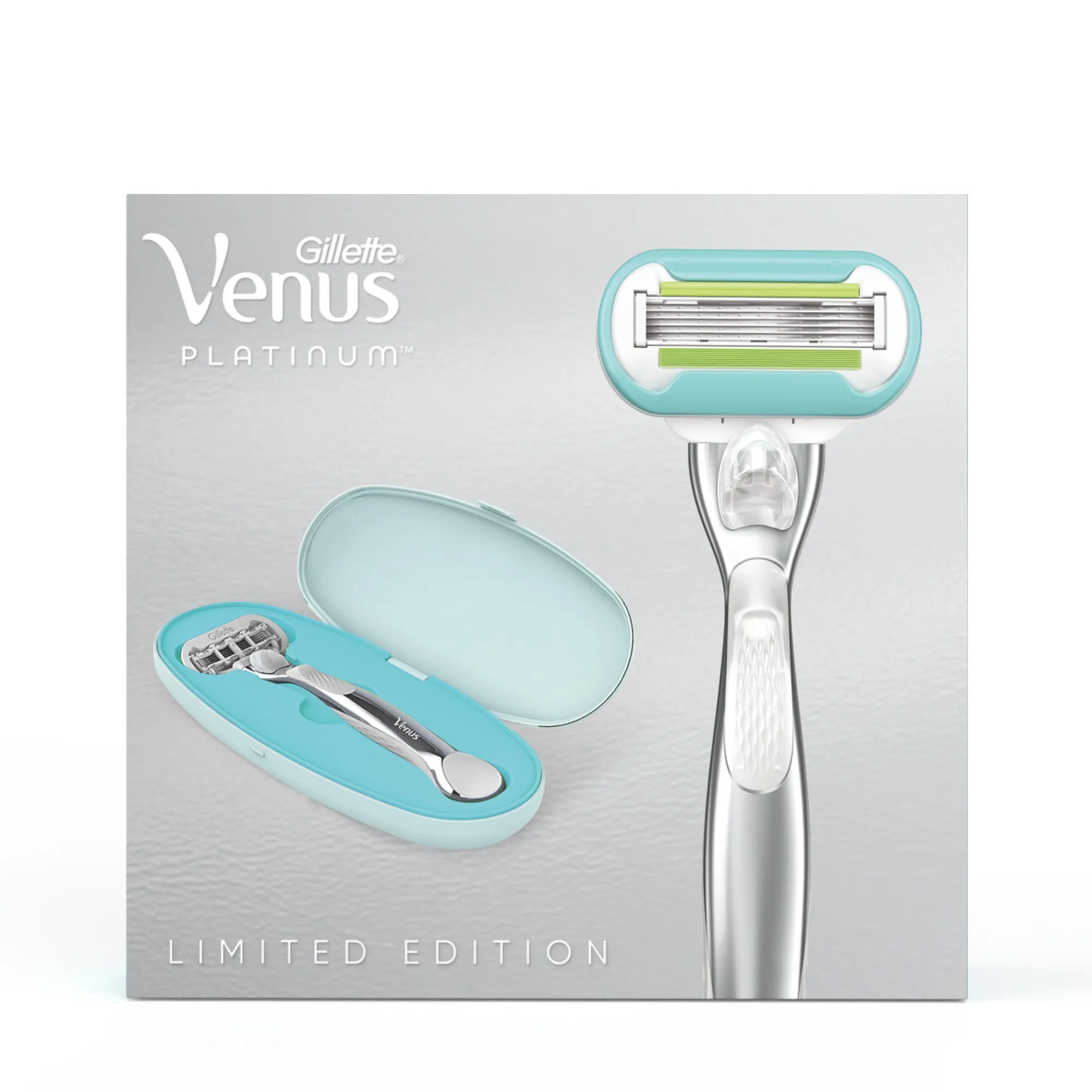 ПН Venus Platinum бритва с 2 сменными кассетами c премиальным дорожным футляром для