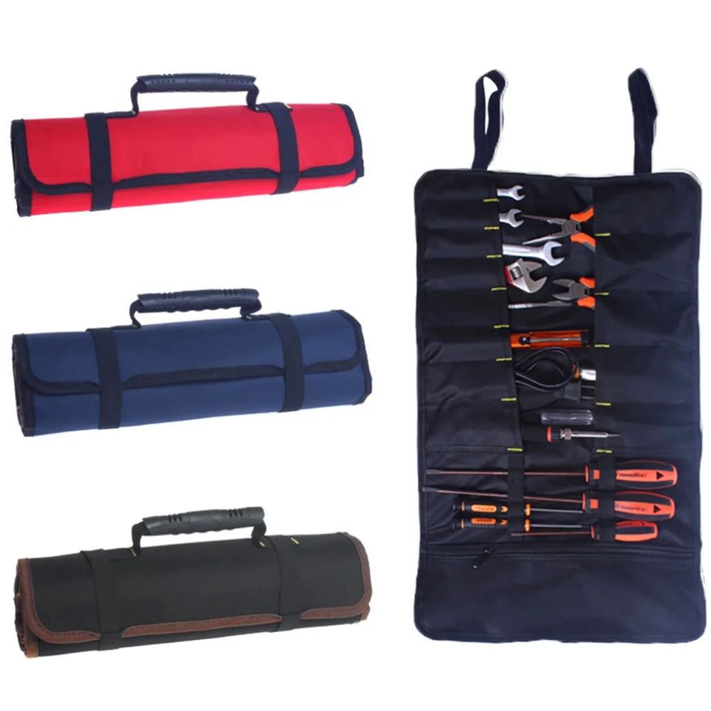 

Folding Roll Bags for Tool for Tool Multifunction Tool Bags Practical Carrying Handles Oxford Canvas Chisel Tool Instrument Case
