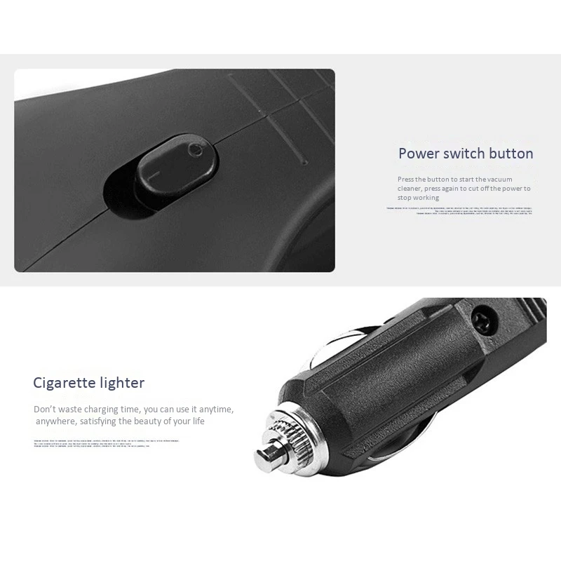 Автомобильный пылесос влажный и сухой двойного назначения сильное всасывание 120