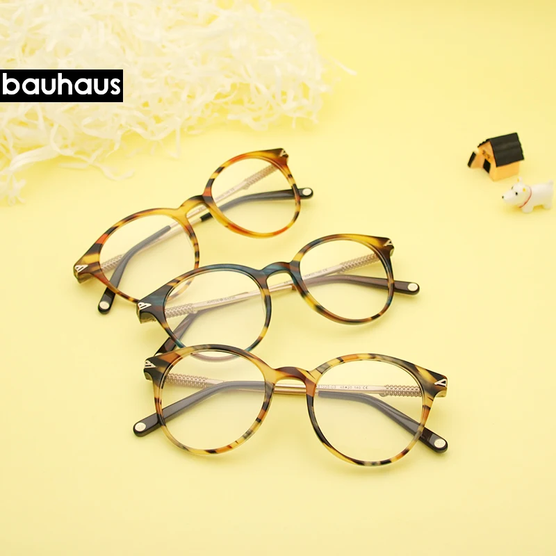 Bauhaus 2019 модная оправа для очков женщин и мужчин винтажная с круглыми прозрачными