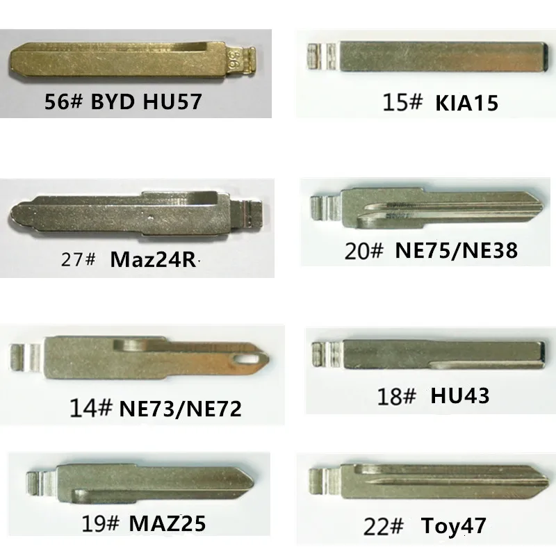 Лезвие Wilongda KD удаленное лезвие без порезов пустое Toy47 HU57 Maz24R NE72 MAZ25 KIA15 NE38 HU43|Ключ