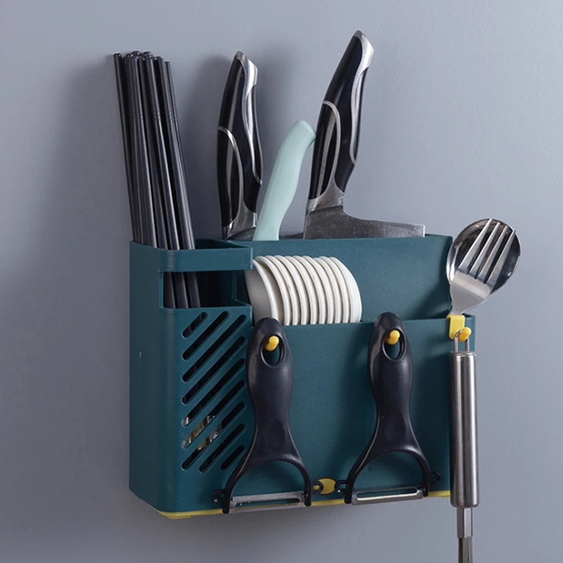 

Сушилка для столовых приборов пластиковый держатель для хранения, сушилка для посуды, ножа, ложки контейнер для вилок, кухонный инструмент