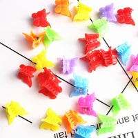 1 set girls cute hair clips mixed color hair claw butterfly shape kids women hair styling accessories mini random color