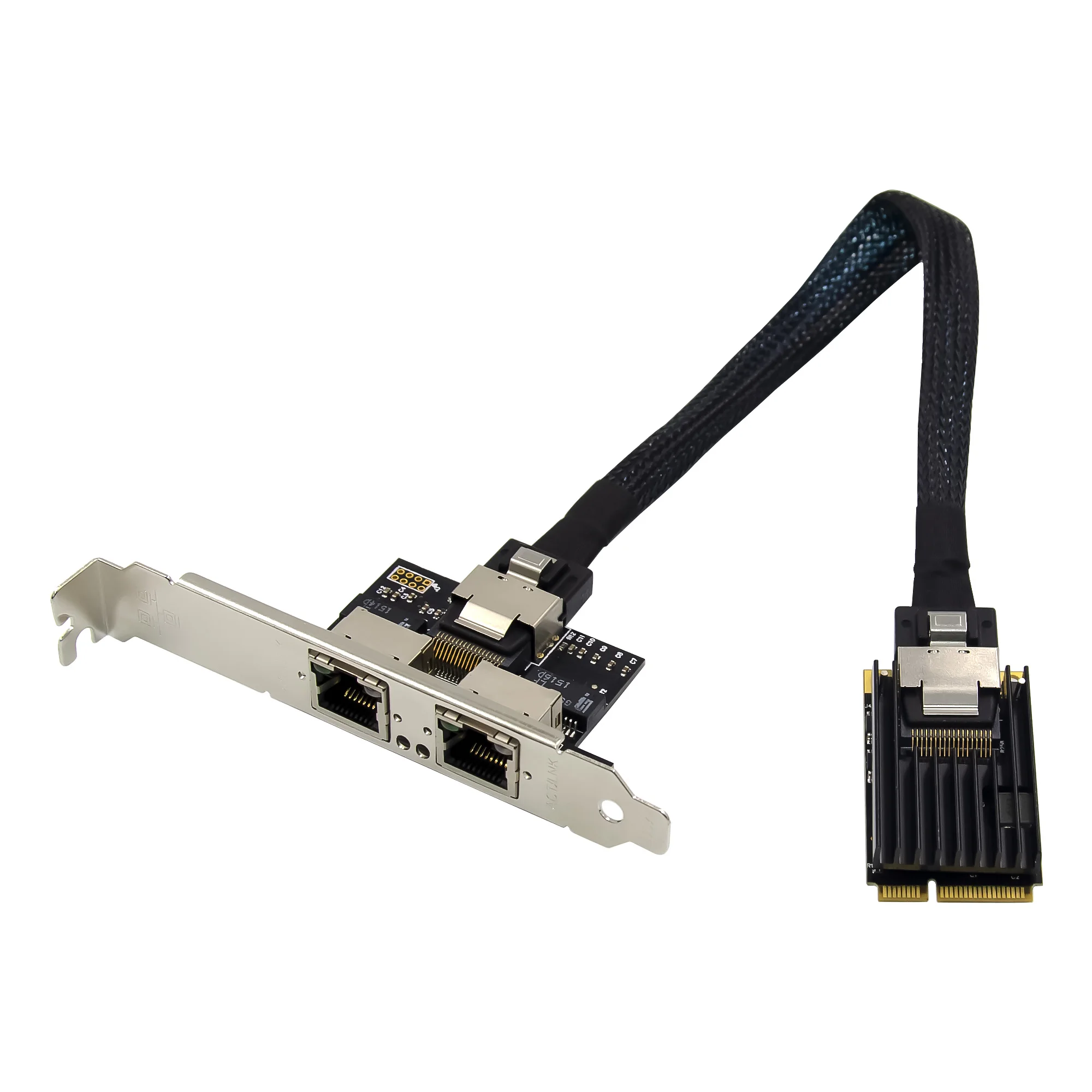 2 Port RJ45 MINI PCIE Dual Gigabit Ethernet Server LAN Network Card Chip INTEL350AM2 10/100/1000Mbps Mpcie 1000m Adapter