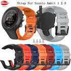 Ремешок для часов SUUNTO Ambit1 Ambit 2 2R 2S Ambit 3, модный дышащий Классический мягкий спортивный силиконовый браслет для часов