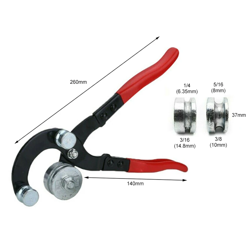 Инструменты для сгибания труб труба тормозной трасли ручная с двумя колесами