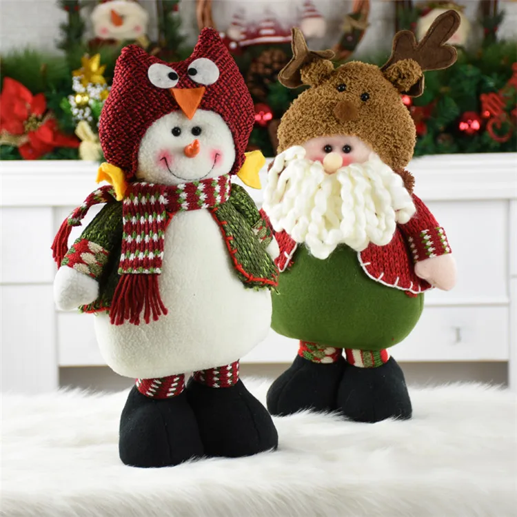 

Рождественское украшение, игрушка Санта-Клаус, снеговик, новинка 2022, украшение для рождественской елки, домашний декор, плюшевая игрушка декоративные украшения Рождественский подарок