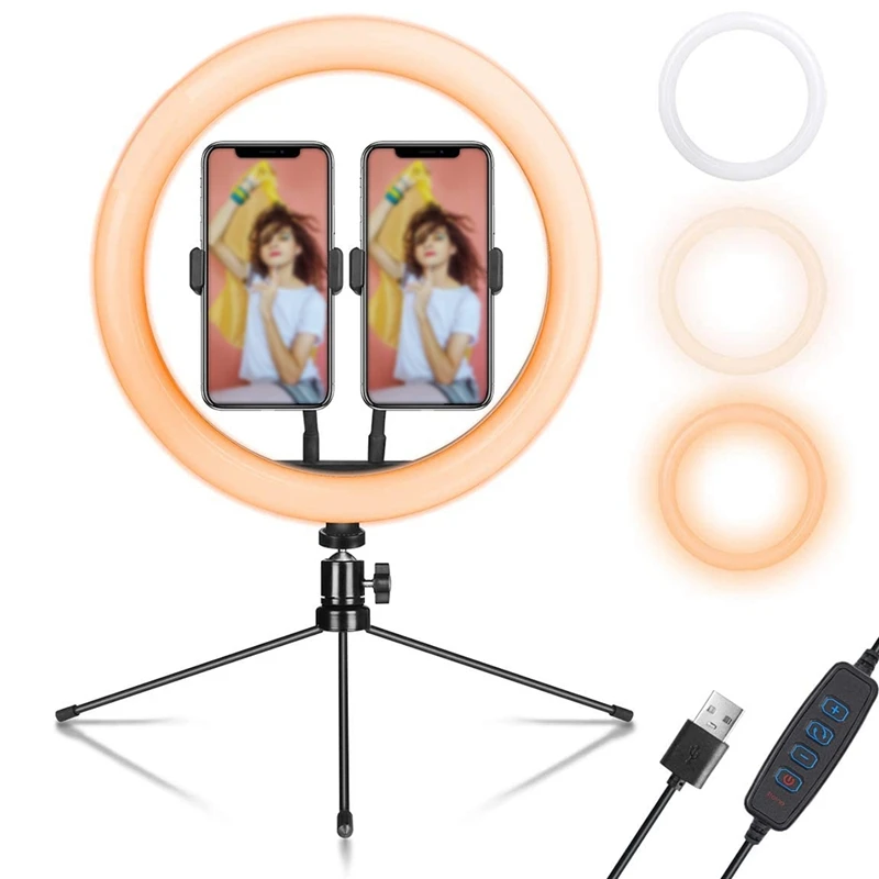 

LED Ring Light with Tripod Stand, Up to 210cm Selfie Ring Light for Live Streaming, Video, Makeup, Photography.