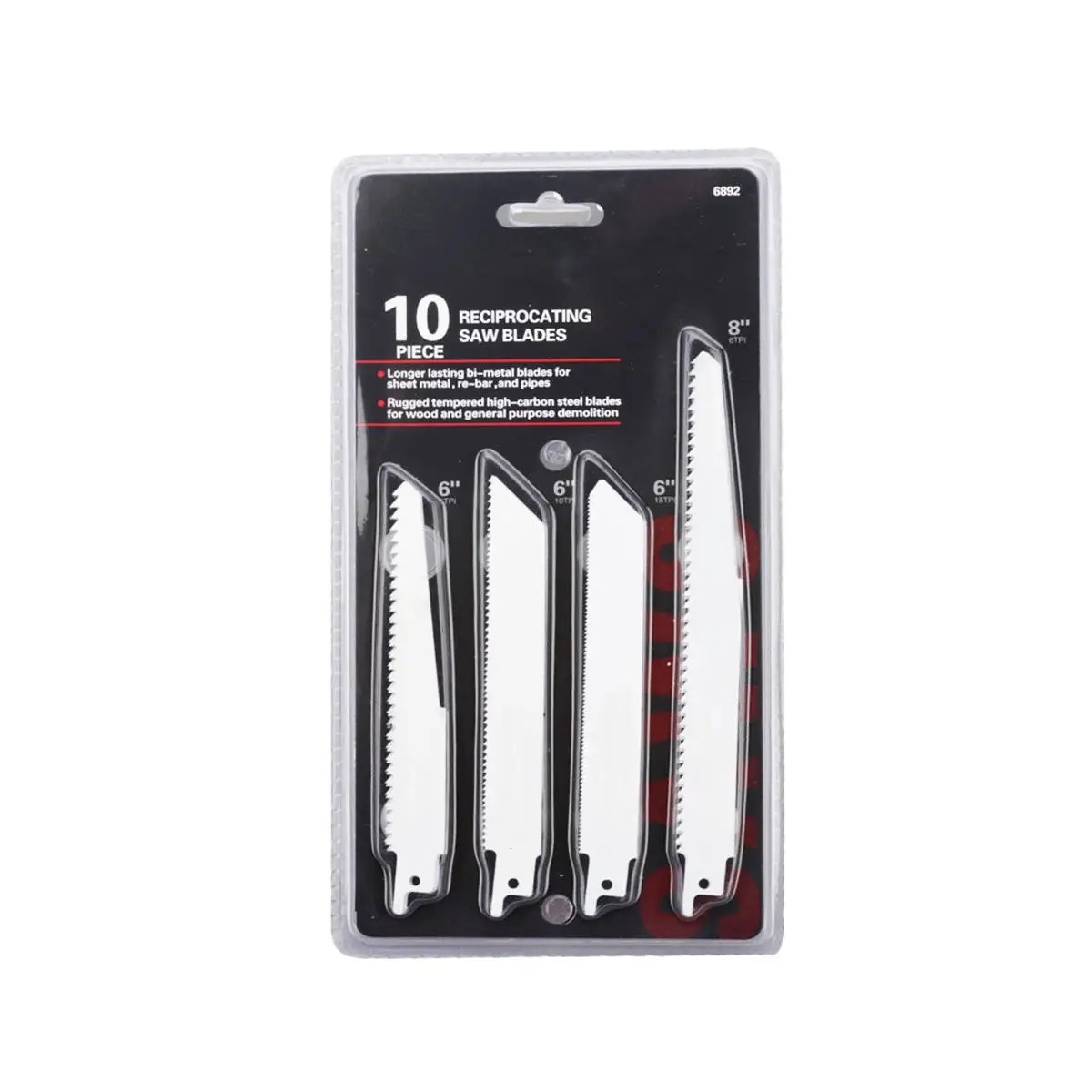 

NEW 10Pcs 6/8 Inch Reciprocating Saw High Carbon Steel 6/10/18 TPI Blade for Wood Metal Cutting Tools Accessories