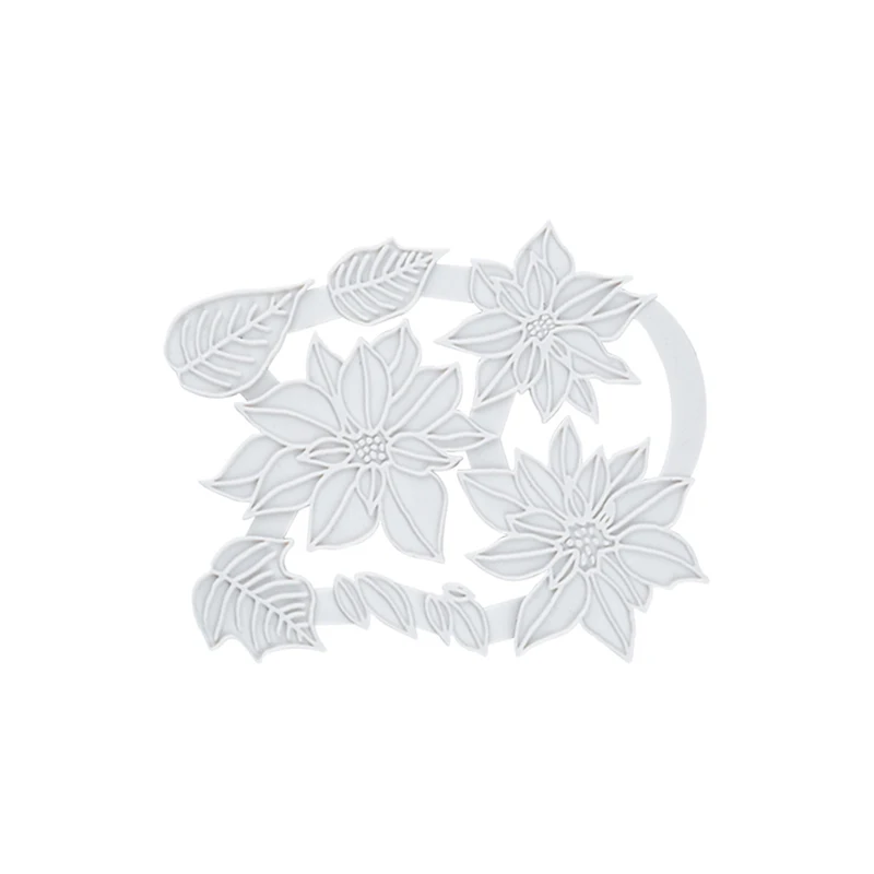 Meibum Рождество цветок силиконовые помадки торт плесень шоколад мастика Gumpaste