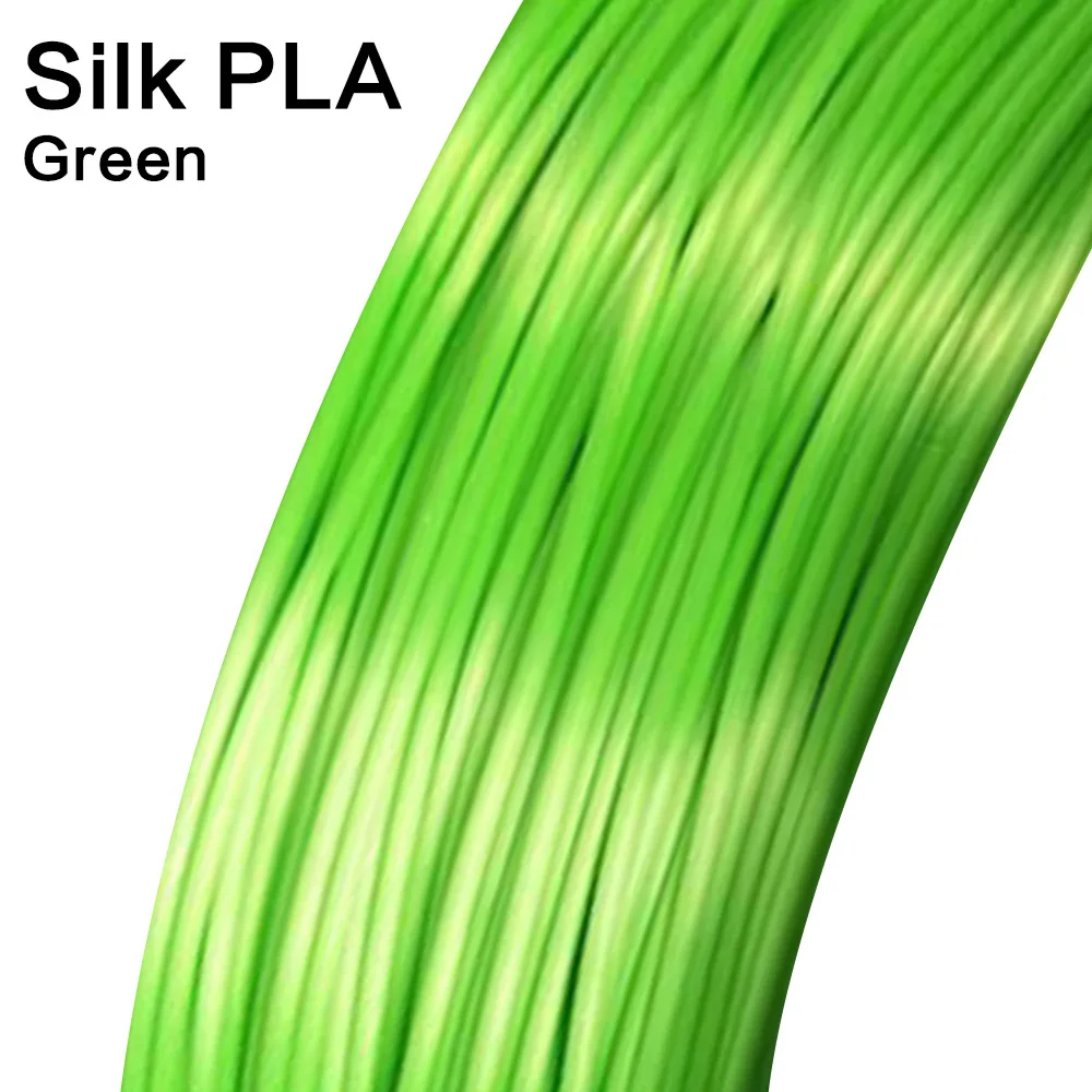 SILK-Green Noulei 3d Ручка 10 метров блестящая PLA 1,75 мм 3d принтер нить шелковая текстура на ощупь материалы для печати 3 ручки нити - Цвет: SILK-Green
