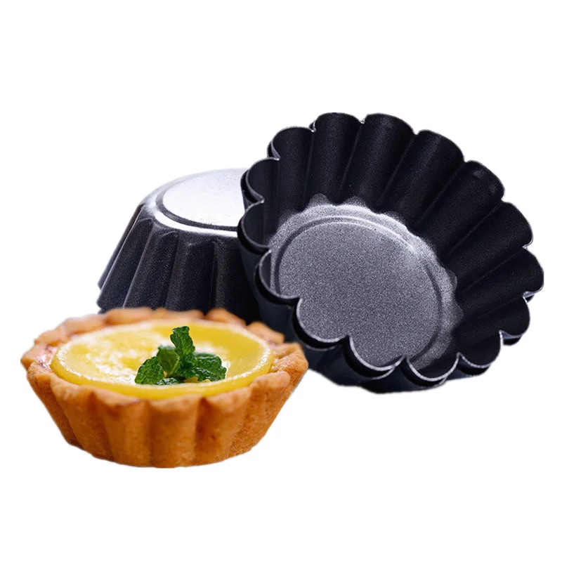 12 шт./компл. антипригарное покрытие углерода Сталь мини противни для пирога кекс