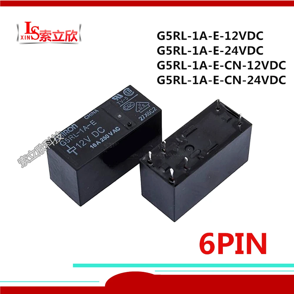 5 шт./лот Новое реле фотолампа 24 В постоянного тока Φ 24V G5RL 1A E 12V CN 16A 6PIN |